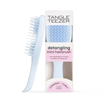 Obrázek Tangle Teezer Mini The Ultimate Detangler kartáč na vlasy, šetrný k mokrým vlasům, dvoustupňové zuby a pohodlné uchopení, ideální pro děti cestování, redukuje uzly zlomky, digitální levandule