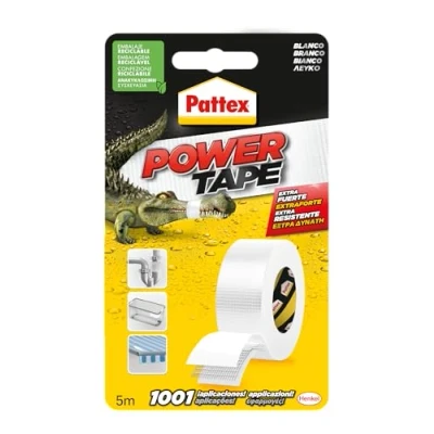 Obrázek Pattex Power Tape 1658221 Tape, 5 m, weiß, 1 Stück