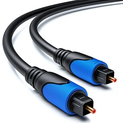 Obrázek deleyCON 0,5m optický digitální audio kabel SPDIF 2x Toslink konektor LWL