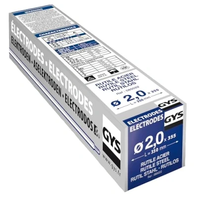 Obrázek Gys 355 Rutile elektrody Ocel průměr 2,0 mm Krabička, 1 kus, 085022