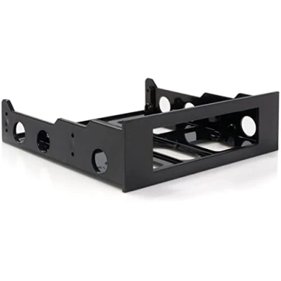Obrázek StarTech.com Zásuvný adaptér pro 3,5&quot; (8,9 cm) HDD na 5,25&quot; (13,3 otvor držák pevné disky 3,5 palce v černé barvě (BRACKETFDBK)