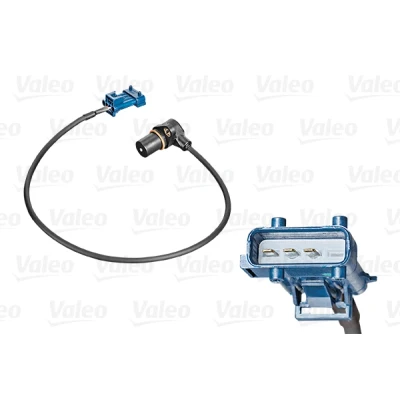Obrázek VALEO 254063 Snímač impulzů klikový hřídel počet pinů: 3 Plug typ: ANGULAR S kabelem: YES délka sondy [mm] : 24 technologie senzoru: INDUCTIVE