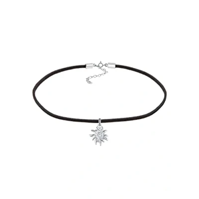 Obrázek Elli Dámský náhrdelník s přívěskem choker slunce trend ze sterlingového stříbra 925, Sterlingové stříbro
