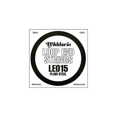 Obrázek D&#039;Addario LE015 Plain Steel struny s Loop End 0,03 cm (,015 palců) jednotlivé