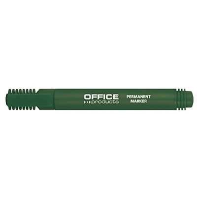 Obrázek OFFICE PRODUCTS 17071211 02 permanentní popisovač Basic / kulatý hrot 1 3 mm šířka čáry zelená kus popis kartonu guma kov sklo voděodolný