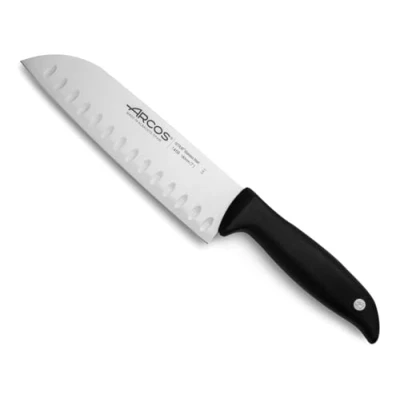 Obrázek Arcos Serie Menorca Santoku Messer Asiatischer Art Klinge Nitrum Edelstahl 180 mm HandGriff Polypropylen Farbe Schwarz