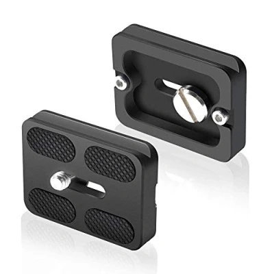 Obrázek UTEBIT PU 50 rychloupínací deska adaptér, 2 kusy desky Quick Release, stativ pro desku s 1/4&quot; šroubem kamery, kompatibilní se stativem, kulová hlava,