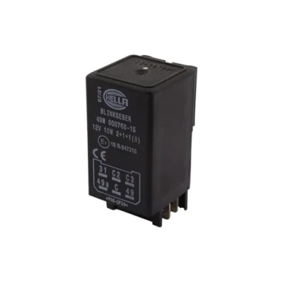 Obrázek HELLA 4DN 008 768 151 Blikač 12V 6pólový elektronický s držákem/s příslušenstvím, černý