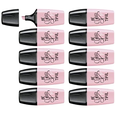 Obrázek Zvýrazňovač STABILO Boss MINI Pastellove balení 10 ks růžová tvářenka