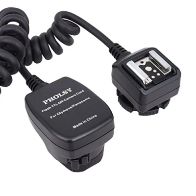Obrázek PHOLSY TTL kamera bleskový kabel blesk příslušenství spojovací kompatibilní s Olympus/Panasonic 2 m, podobný FL CB05