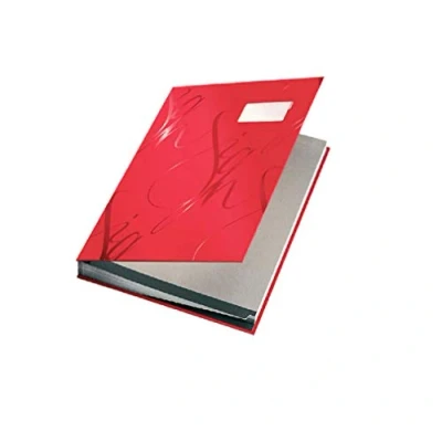 Obrázek Leitz 57450025 podpisová kniha Design, 18 přihrádky, Červená