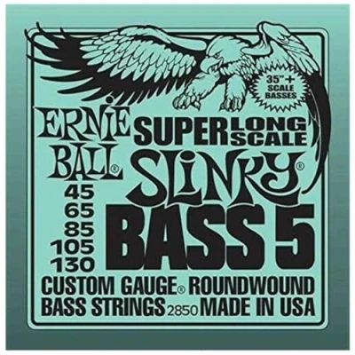 Obrázek Ernie Ball Bass 5 Slinky Super Long Scale E Saiten 45 130 gauge