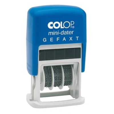 Obrázek COLOP Razítko S160/L s textem GEFAXT, dvoubarevný potisk