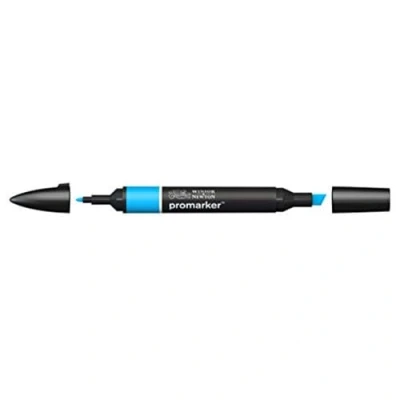 Obrázek Winsor &amp; Newton &quot; ProMarker 0203351 Professioneller Layoutmarker 2 Spitzen, fein breit für Zeichnungen, Design Layouts Cyan