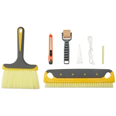 Obrázek Amazon Basics Tapetovací sada, včetně kartáčů s měkkými rukojeťmi, 7dílná