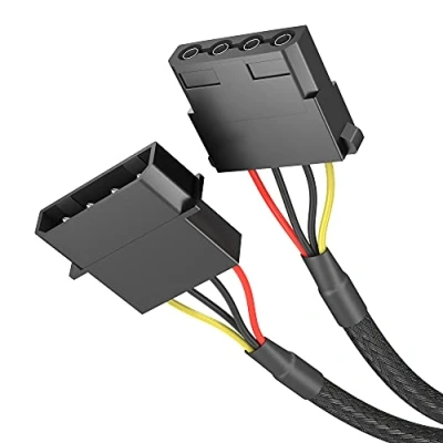 Obrázek kabel Přímý 3 x 7 pin SATA datový 6 Gbit/s, černá