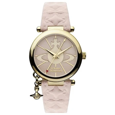 Obrázek Vivienne Westwood Dámské náramkové hodinky Orb II analogové Quarz VV006PKPK, Růžová, Páska