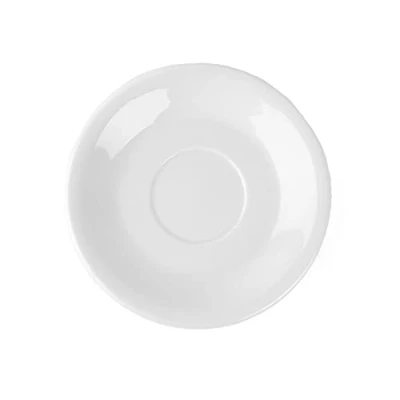 Obrázek Holst Porzellan UTA 116 porcelánový podšálek 16 cm plochý tvar, zrcadlo 5,7 cm, bílá, 15,9 x 2,2 6 kusů