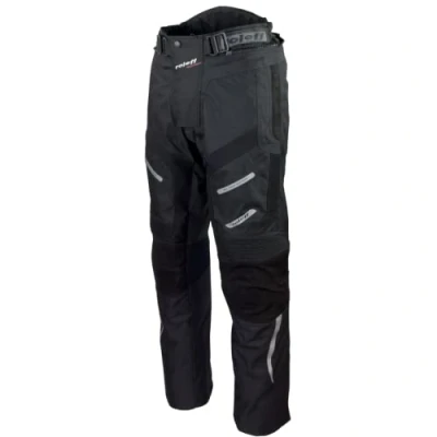 Obrázek Roleff Unisex dospělé 4605 motorkářské kalhoty s aplikací z hovězí kůže, černé, XL EU