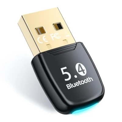Obrázek NEUTYPECHIC Bluetooth adaptér pro PC 5.4, Dongle s Windows8.1/10/11, USB laptop/klávesnici/myš/tablet/sluchátka/mobilní telefon, Plug &amp; Play, 7 zařízení současně