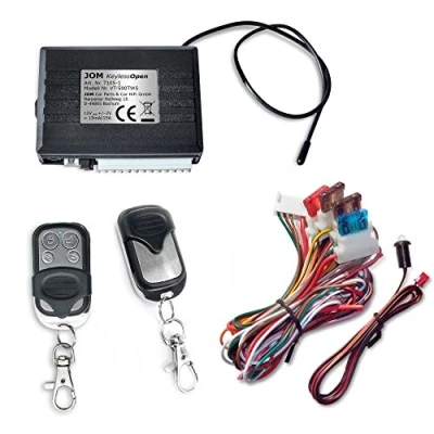 Obrázek JOM Car Parts &amp; Hifi GmbH 7105 1 Keyless Open, rádiové dálkové ovládání pro stávající originální centrální zamykání, univerzální, se 2 mini rádiovými vysílači z ušlechtilé oceli