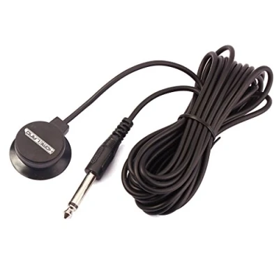 Obrázek Alnicov Mini Piezo Tonabnehmer, Kontaktmikrofon Wandler mit 1/4 Zoll Ausgangsstecker und 3 Meter Kabel für Akustikgitarre, Violine, Banjo, Mandoline