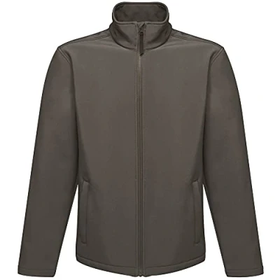 Obrázek Regatta Herren Professionelle Reid Wasserabweisende und windabweisende Softshell Jacke, Dichtung Grau (Schwarz), L