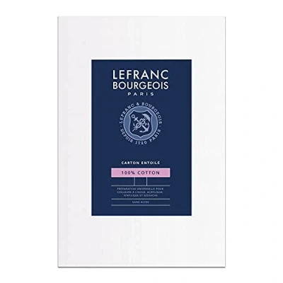 Obrázek Lefranc Bourgeois 806648 malířský karton 24 x 30 cm, 100% bavlna, dvojitý bílý univerzální základní nátěr pro akrylové barvy a olejové barvy, malířská lepenka profesionály amatérské malíře