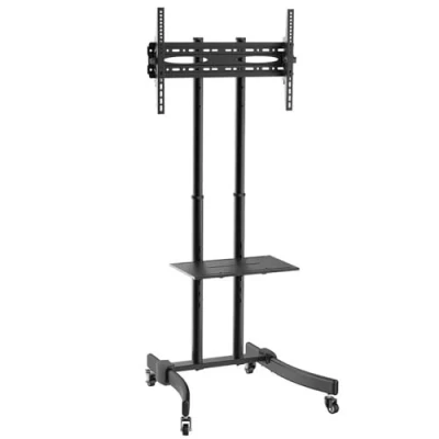 Obrázek LogiLink BP0026 profesionální TV držák / stojan na kolečkách s nastavením výšky pro 3770 palců (LCD, LED, OLED, …), barva: černá