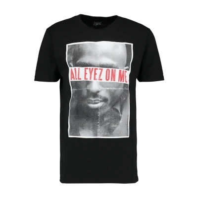 Obrázek Mister Tee 2PAC ALL EYEZ ON ME Triko s potiskem, Muži, Velikost: Large, Black