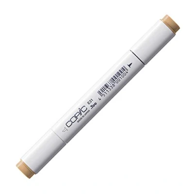 Obrázek COPIC Classic Marker typ E 31, Brick béžová, profesionální popisovač layoutu, na bázi alkoholu, se širokou a jemnou špičkou