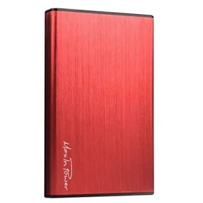 Obrázek Heden Festplattengehäuse aus Aluminium, tragbar, USB 3.0 auf SATA für EIN werkzeugloses Design HDD/SSD von 7 mm/9,5 mm, maximale Unterstützung 4 TB, Rot