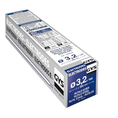 Obrázek 165 kusů tyčové elektrody, velký box na ocel 3,2 x 350 mm