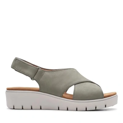 Obrázek Clarks Dámské žabky Un Karely Sun, Sage Nubuk