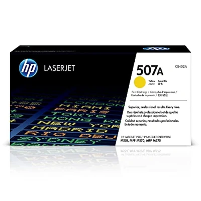 Obrázek HP 507A (CE402A) žlutý originální toner Pro Laserjet Enterprise M551, Color M575, 570, 6.000 stránek