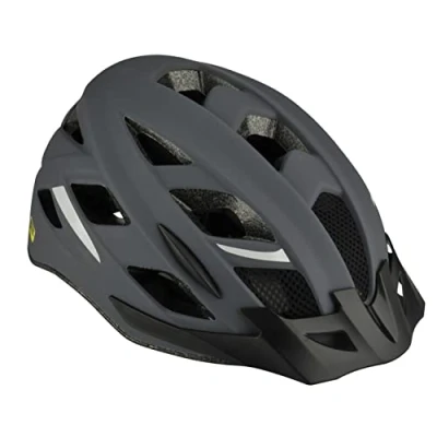 Obrázek FISCHER cyklistická helma pro dospělé, helma, městská přilba Urban Levin, L/XL, 58 61 cm, šedá, s osvětleným systémem vnitřního kroužku