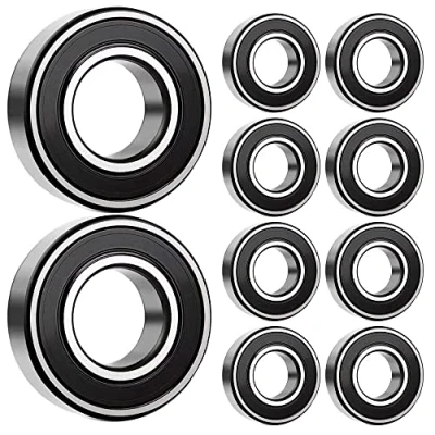 Obrázek 10 kusů kuličkových ložisek MR128 2RS 8 mm x 12 3,5 dvojitě chráněná kuličková ložiska pro DIY, soustruhy, motory, 3D tiskárny, frézky, různá mechanická zařízení atd.
