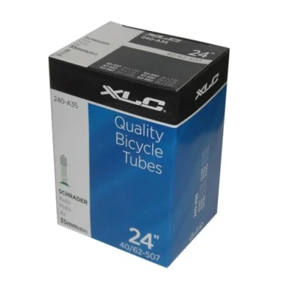 Obrázek XLC Unisex duše na jízdní kolo pro dospělé 24 x1,5/2,5 40/62 507 AV 35 mm, černá, jedna velikost
