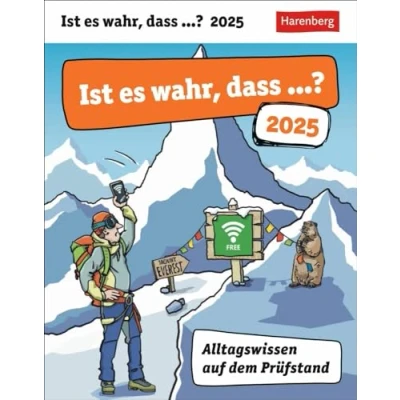 Obrázek Ist es wahr, dass ...? Tagesabreißkalender 2025 Alltagswissen auf dem Prüfstand: Interessanter Tischkalender mit täglichem Alltags Wissen. ... zum Aufstellen (Wissenskalender Harenberg)