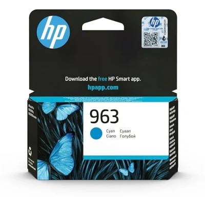Obrázek HP 963 (3JA23AE) Blau Original Druckerpatrone für OfficeJet Pro 9010, 9012, 9015, 9016, 9019, 9020, 9022, 9025, Cyan