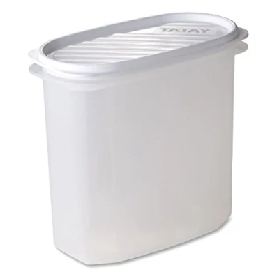 Obrázek Tatay Frischhaltedose , Vakuum, 2 l Kapazität, flexible Druckdeckel, BPA frei, Geeignet Mikrowelle und Geschirrspüler, Weiß. Maße: 18,4 x 9,7 17,8 cm