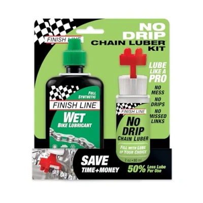 Obrázek Finish Line NoDripChainLuber Combo 120 ml Wet Lube Pflegen Plus Warten, Mehrfarbig, One Size