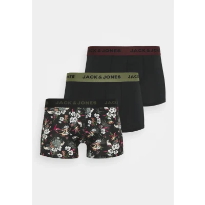 Obrázek Jack &amp; Jones Jacflower 3 PACK Boxerky, Muži, Velikost: Large, Black