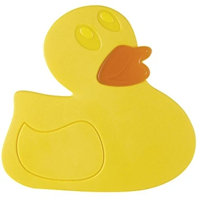 Obrázek Spirella Mini protiskluzová vložkou Duck Yellow 6dílná sada bezpečnostní vložkou, plast, Žlutá, 12,5 x cm, 6 pro jednotky