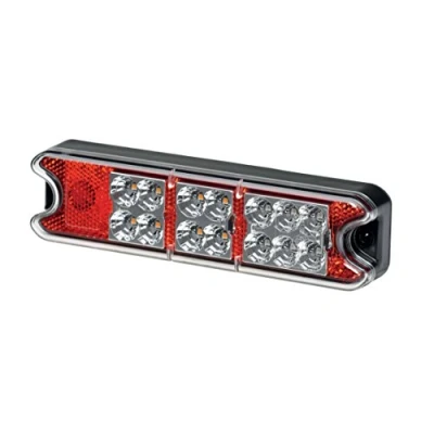 Obrázek HELLA VALUEFIT zadní světlo LED osvětlení přívěsu 12V / 24V nástavba/šroubované ECE barva světelných panelů: červená/čirá zástrčka: otevřené konce kabelů pravý/vlevo množství: 1