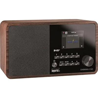 Obrázek Imperial DABMAN i150 internetové rádio/digitální rádio (internet, DAB+ / DAB, UKW, USB, WLAN, 2,8&quot; barevný displej) dřevo, hnědé