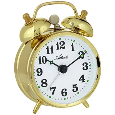 Obrázek Atlanta mech. budík Analog Zlato 1068 9