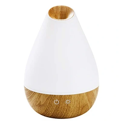 Obrázek Promed AL 1300 WS aroma difuzér ml, ultrazvukový zvlhčovač vzduchu 1,3 litru, humidifiér, prostoru, elektrická vonná lampa dřevěný design se 7 barvami LED světla, difuzér,