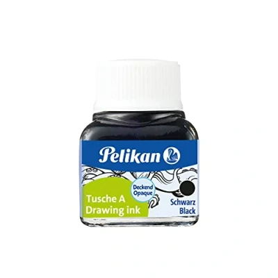 Obrázek Pelikan 201665 tuše, 10 ml sklo, černá