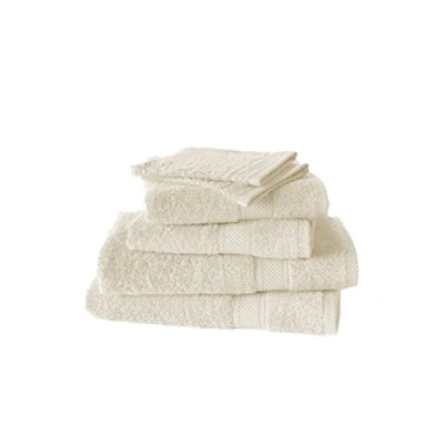 Obrázek De Witte Lietaer Collection H Set Frottee, 2 Waschlappen + Handtücher Duschhandtücher Baumwolle Elfenbein 50 x 100 cm